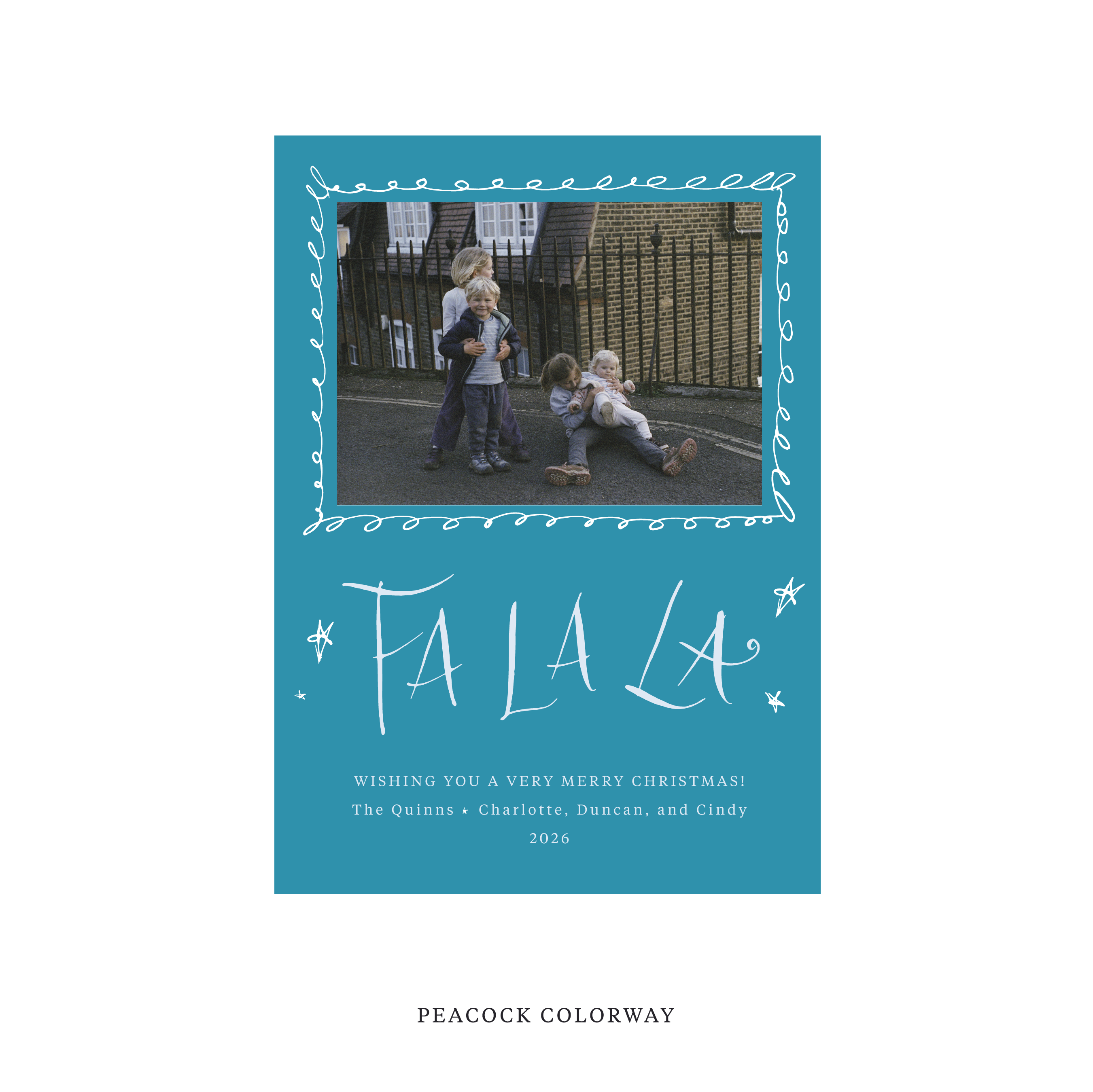 Chadwick Classic Flat Print Holiday Card, Medium