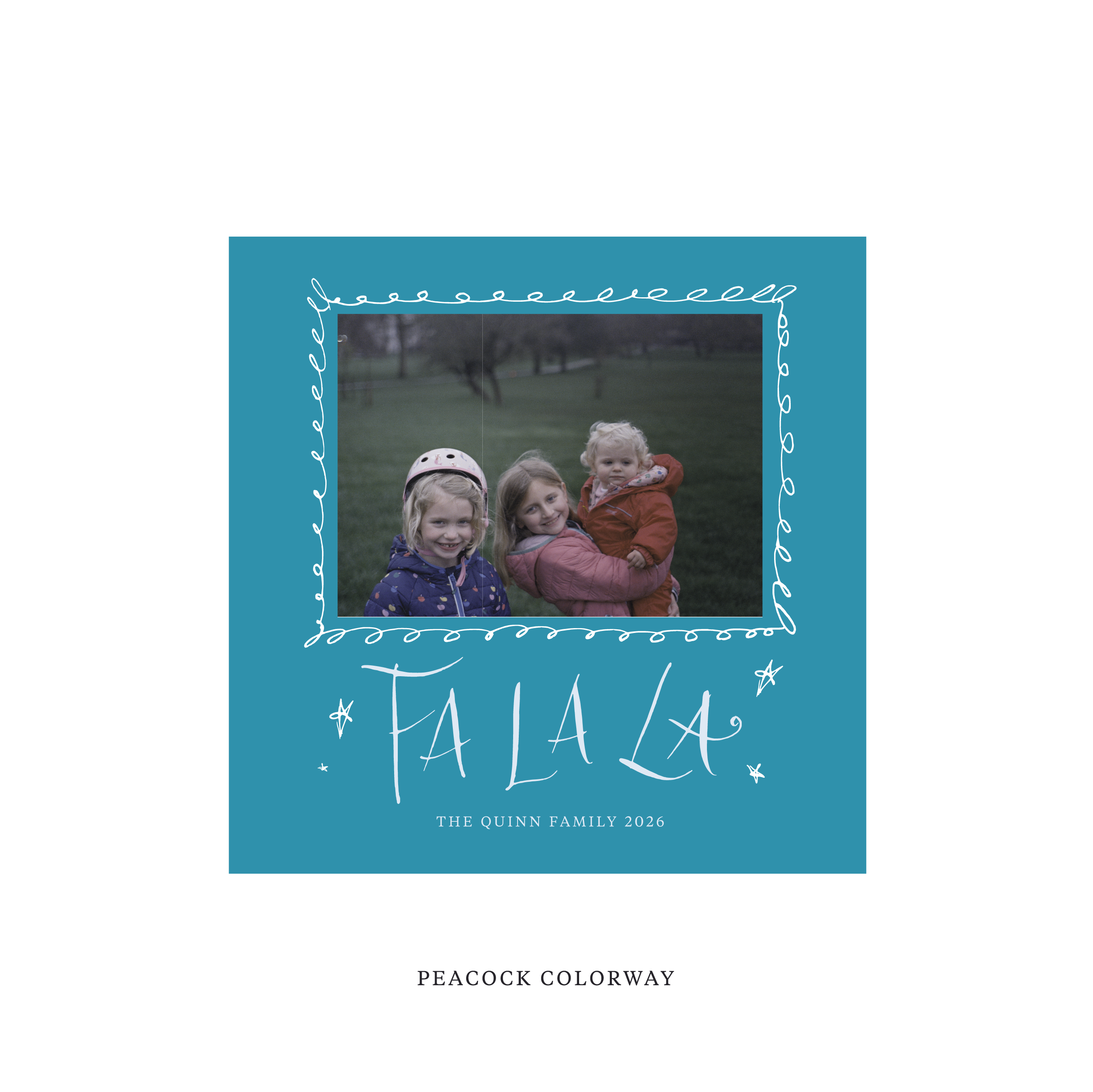 Chadwick Classic Flat Print Holiday Card, Square