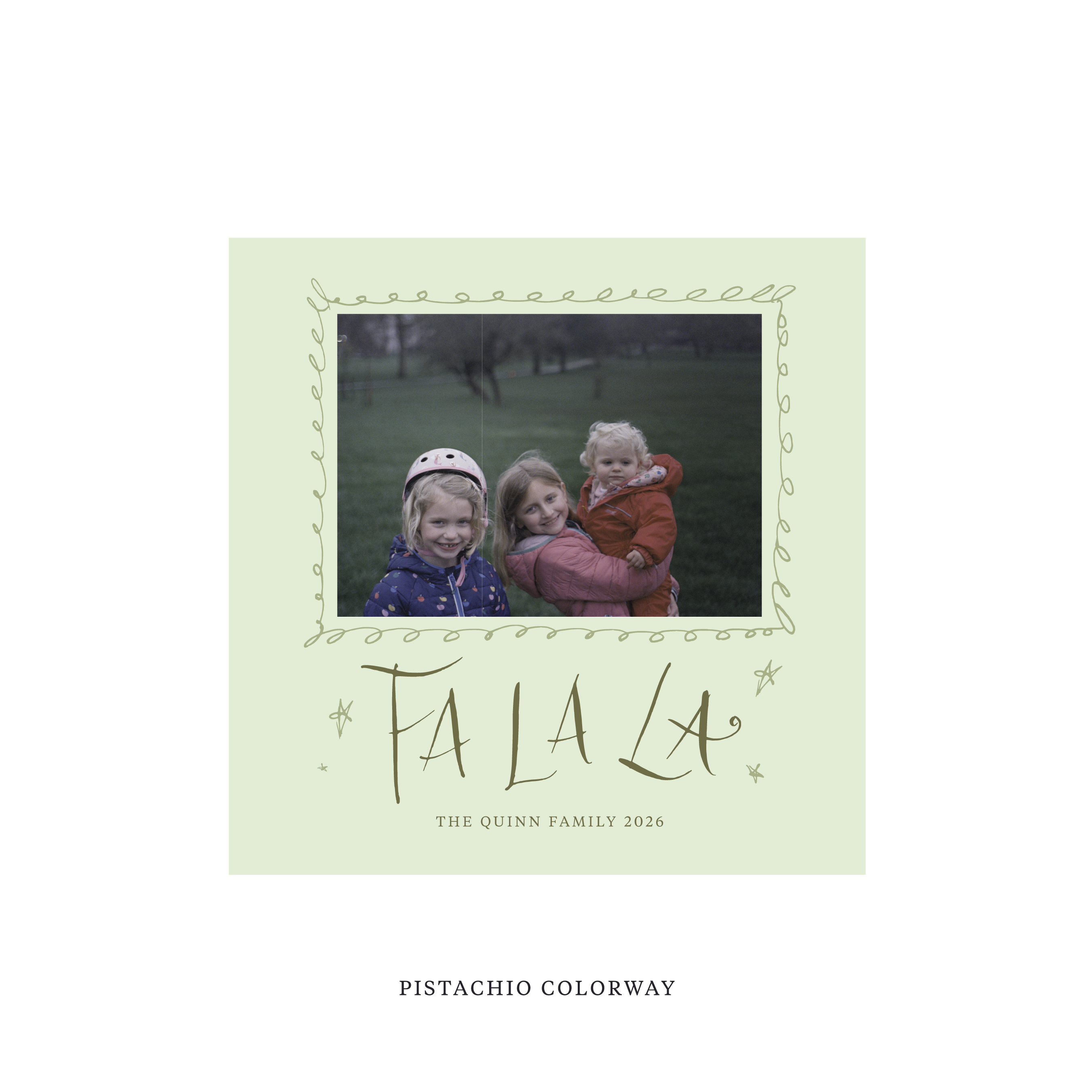 Chadwick Classic Flat Print Holiday Card, Square