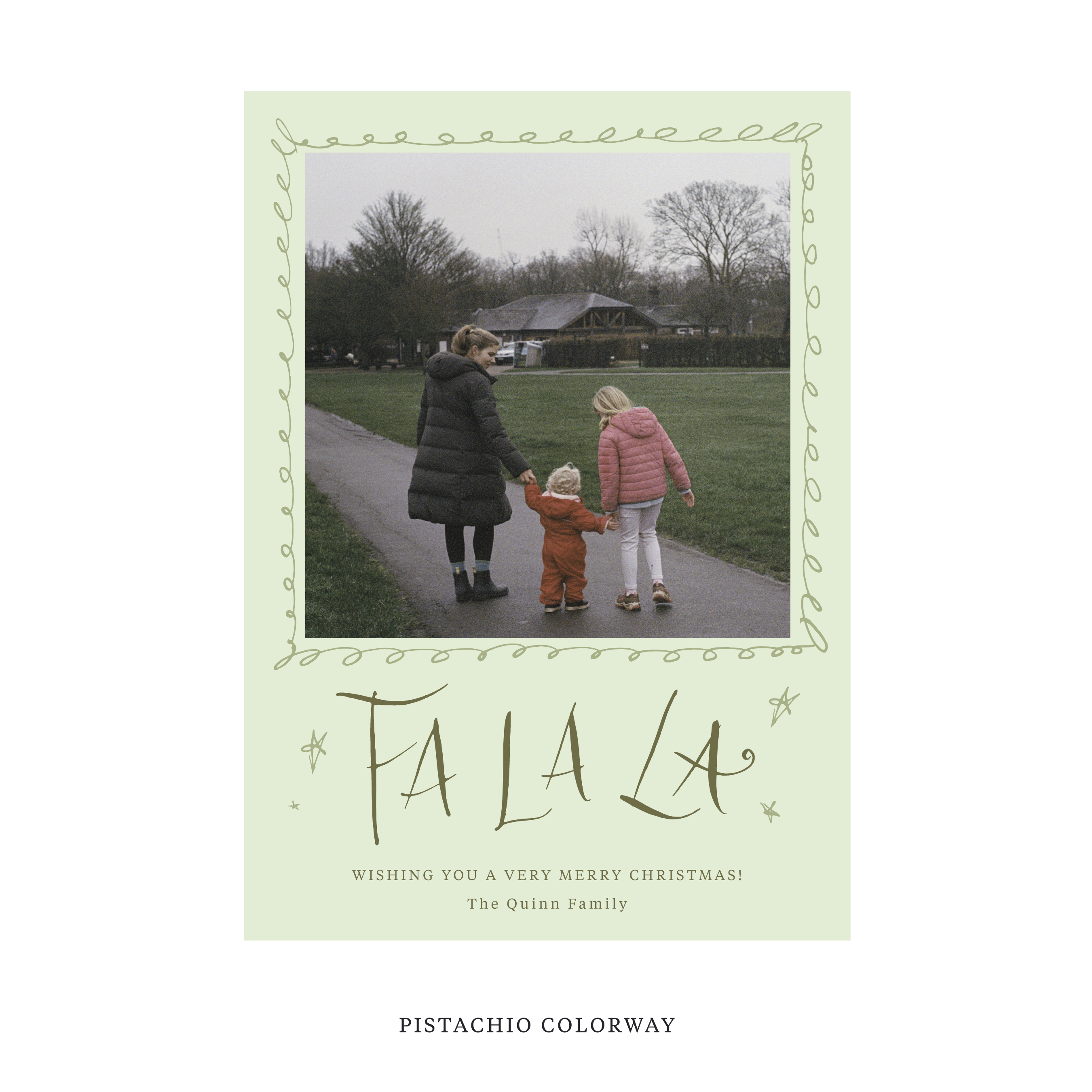 Chadwick Classic Flat Print Holiday Card, Large