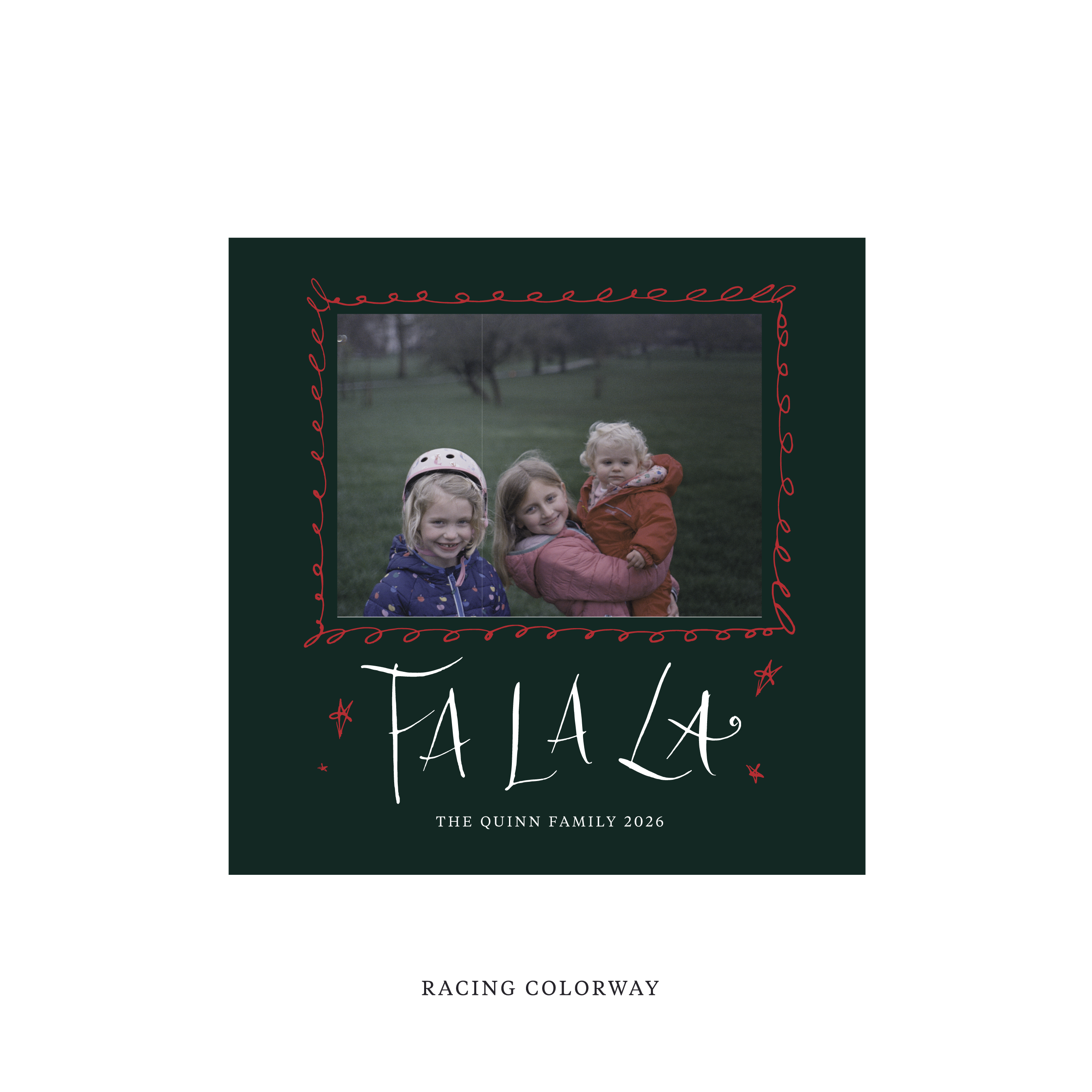 Chadwick Classic Flat Print Holiday Card, Square