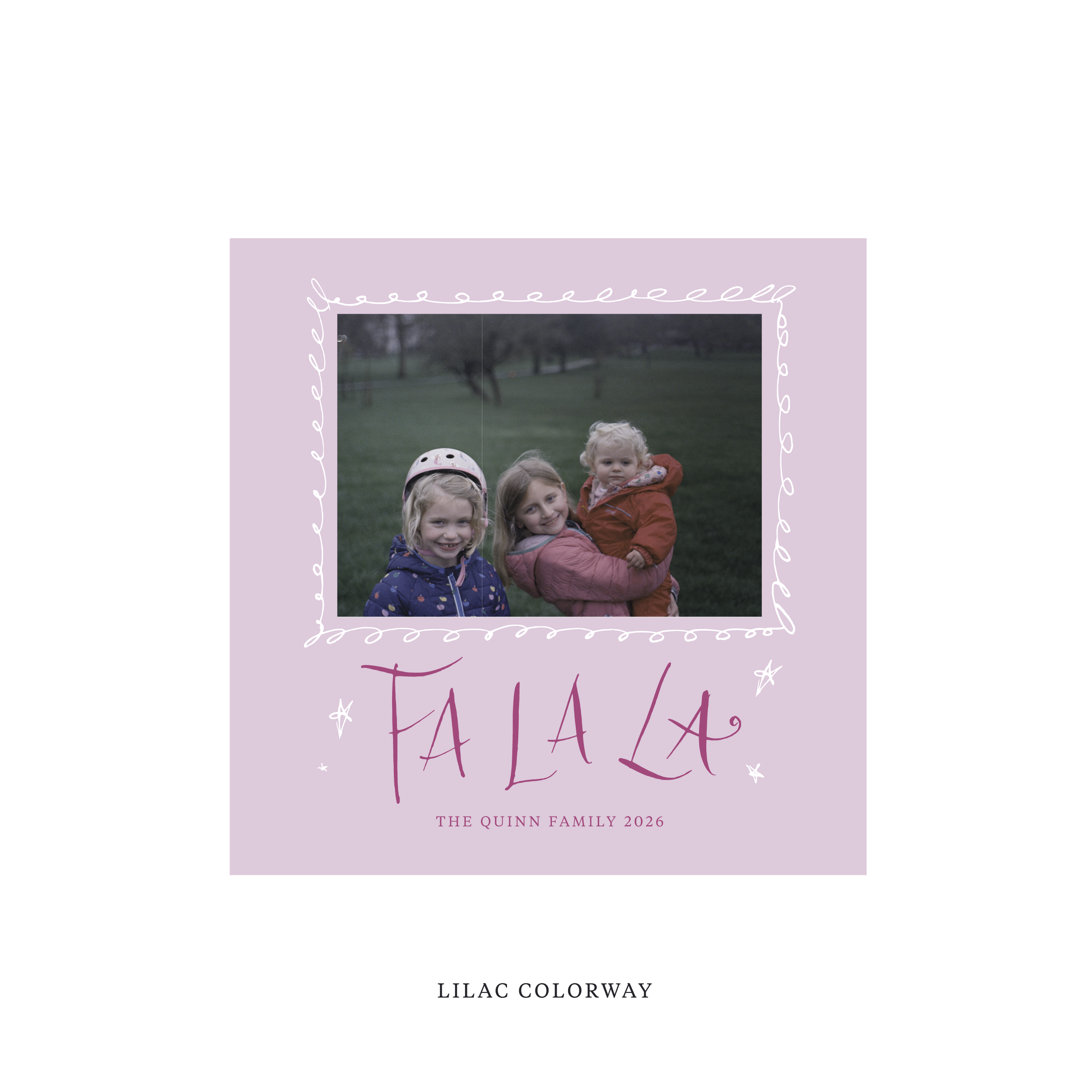 Chadwick Classic Flat Print Holiday Card, Square