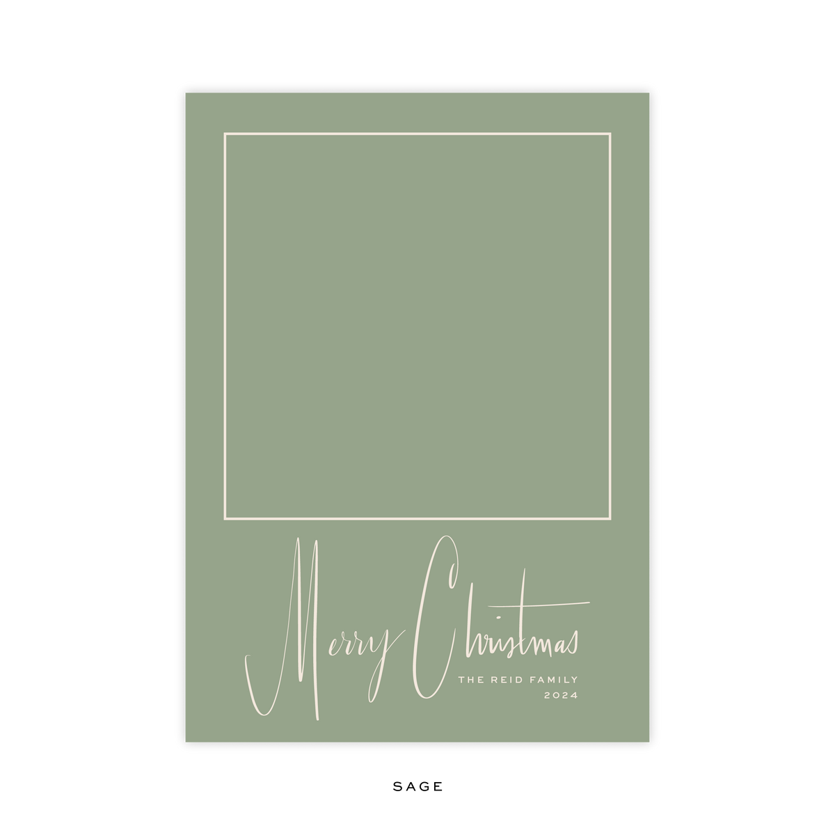 Reid Classic Flat Print Holiday Card, Large (Archive)
