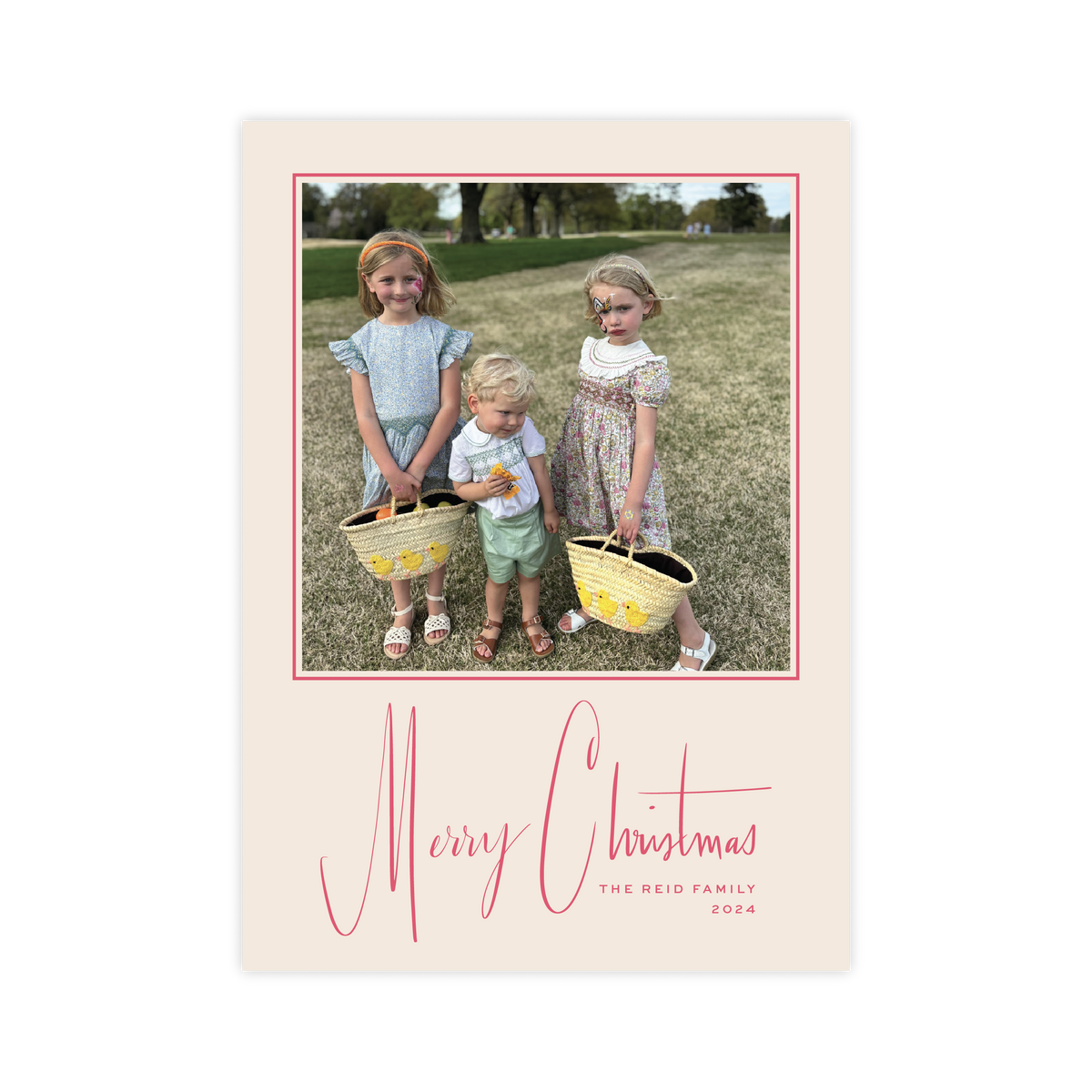 Reid Classic Flat Print Holiday Card, Large (Archive)