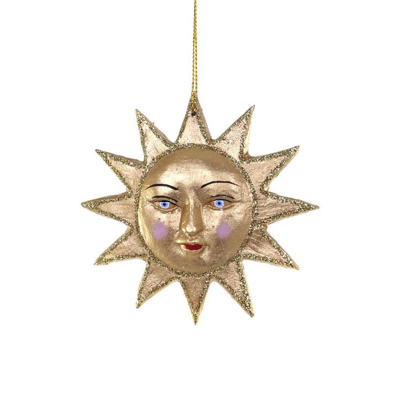 Gilded Sun Ornament