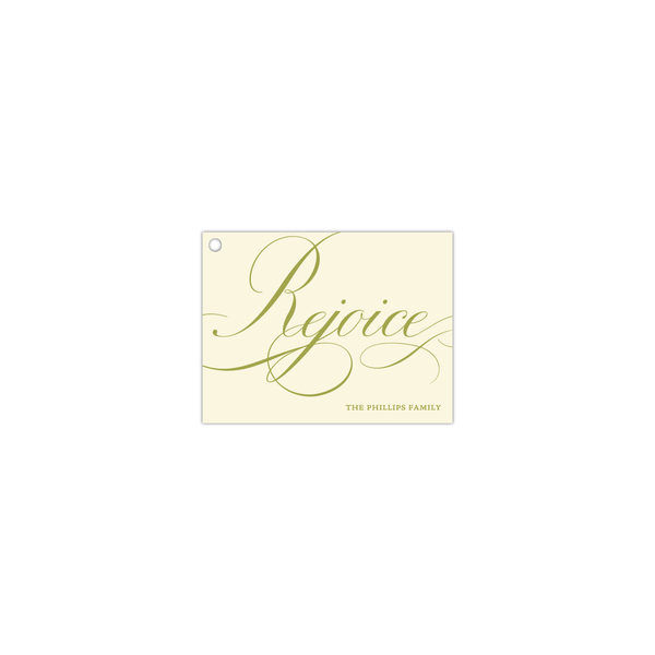 Rejoice Engraved Tag