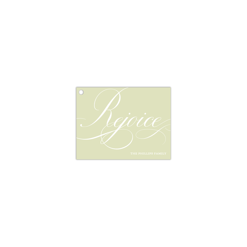 Rejoice Engraved Tag