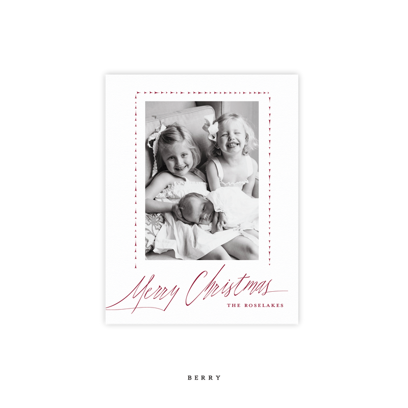 Roselake Letterpress Small Holiday Card