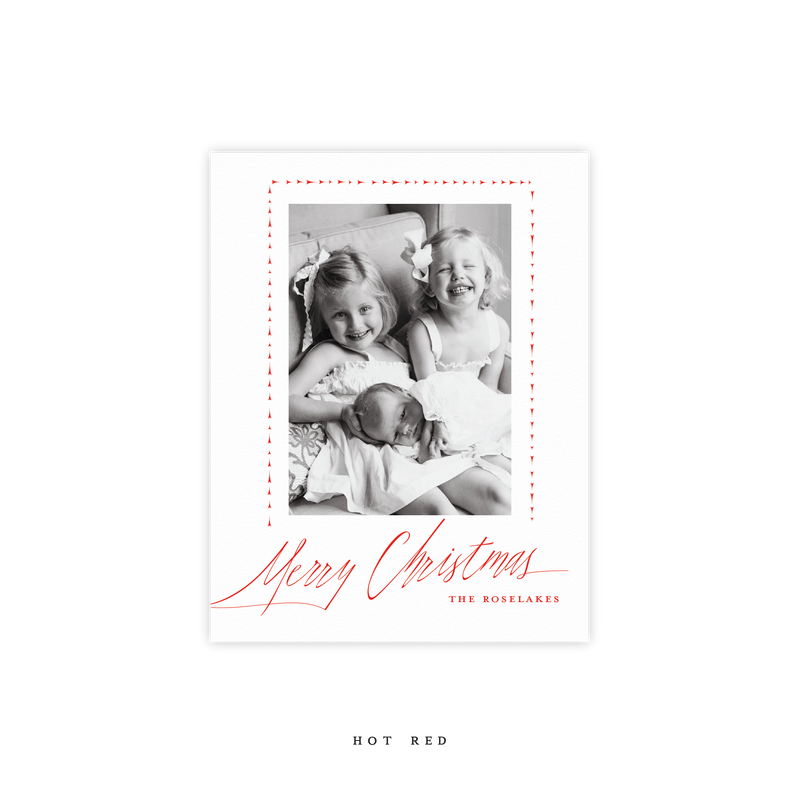 Roselake Letterpress Small Holiday Card