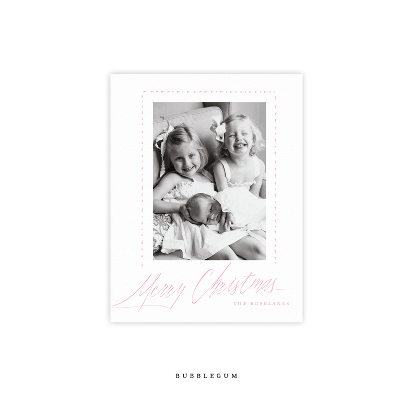 Roselake Letterpress Small Holiday Card