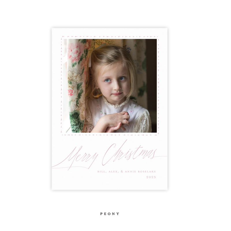 Roselake Letterpress Medium Holiday Card