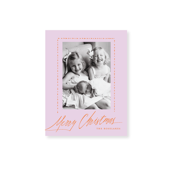 Roselake Classic Printed Petite Holiday Card