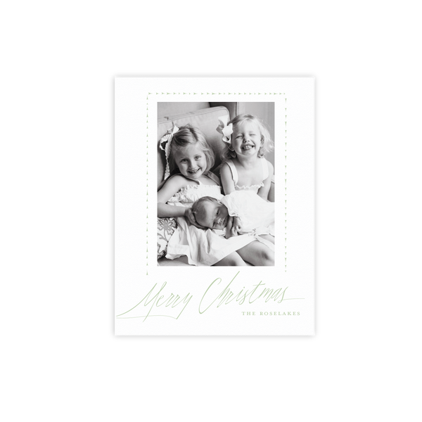 Roselake Letterpress Small Holiday Card