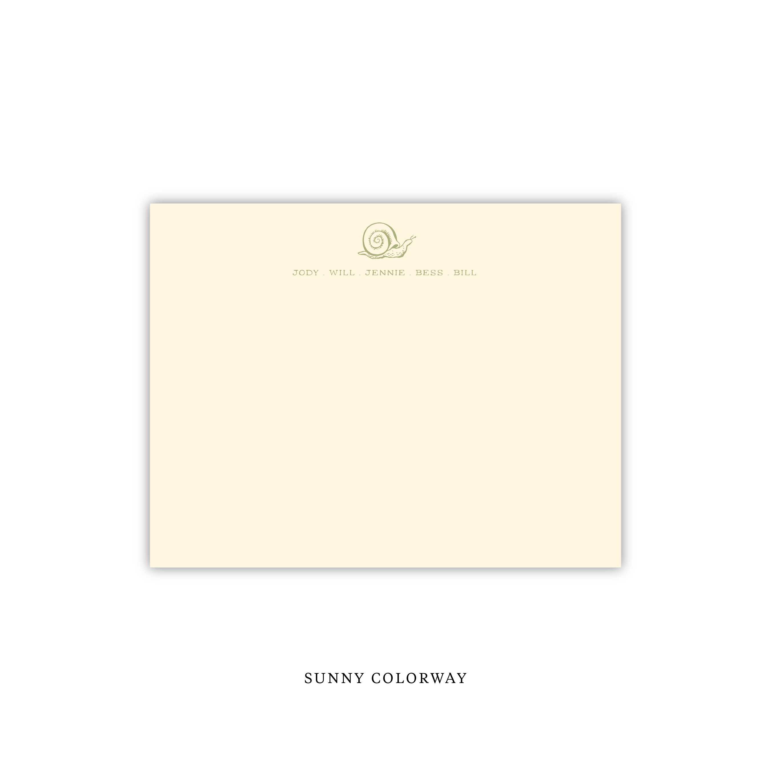 Snail Letterpress Stationery