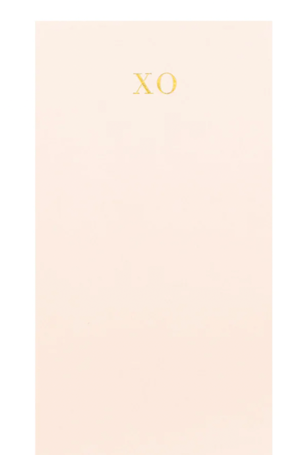 Pink XO Everyday Notepad