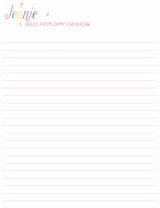 The Jennie Camp Notepad