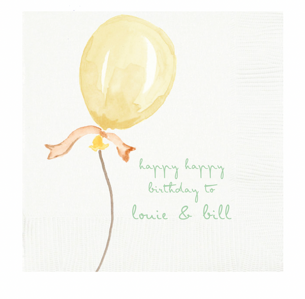 Bill Birthday Napkin