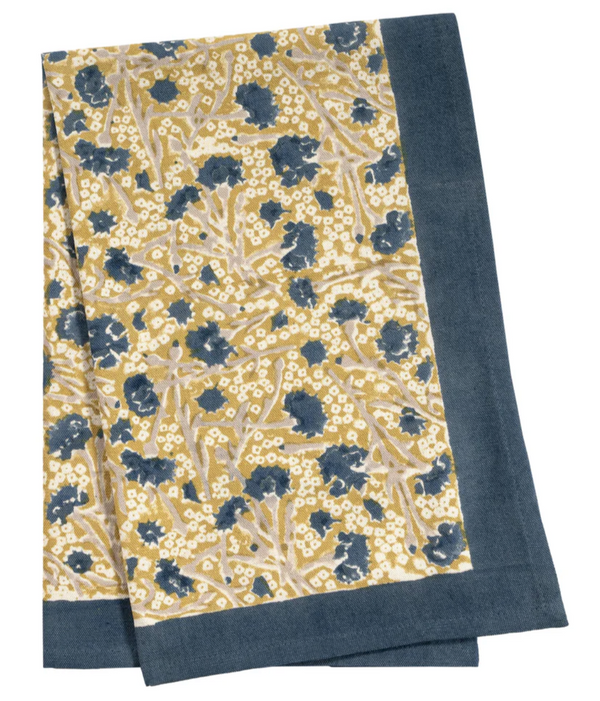 Meadows Tea Towel Blue & Green