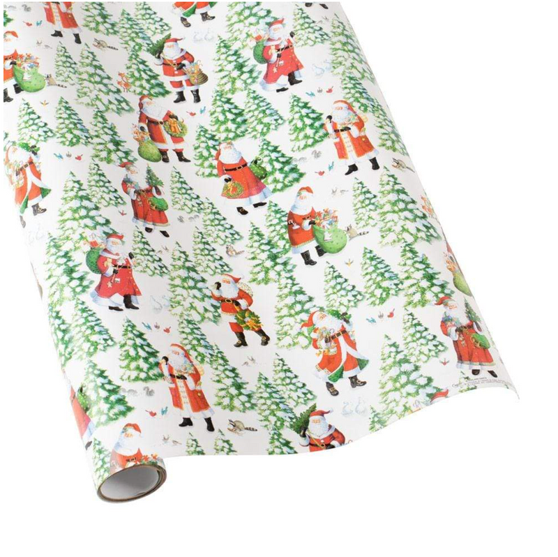 Classic Woodland Santa Wrapping Paper