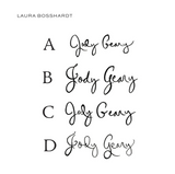 LAURA BOSSHARDT calligraphy stationery