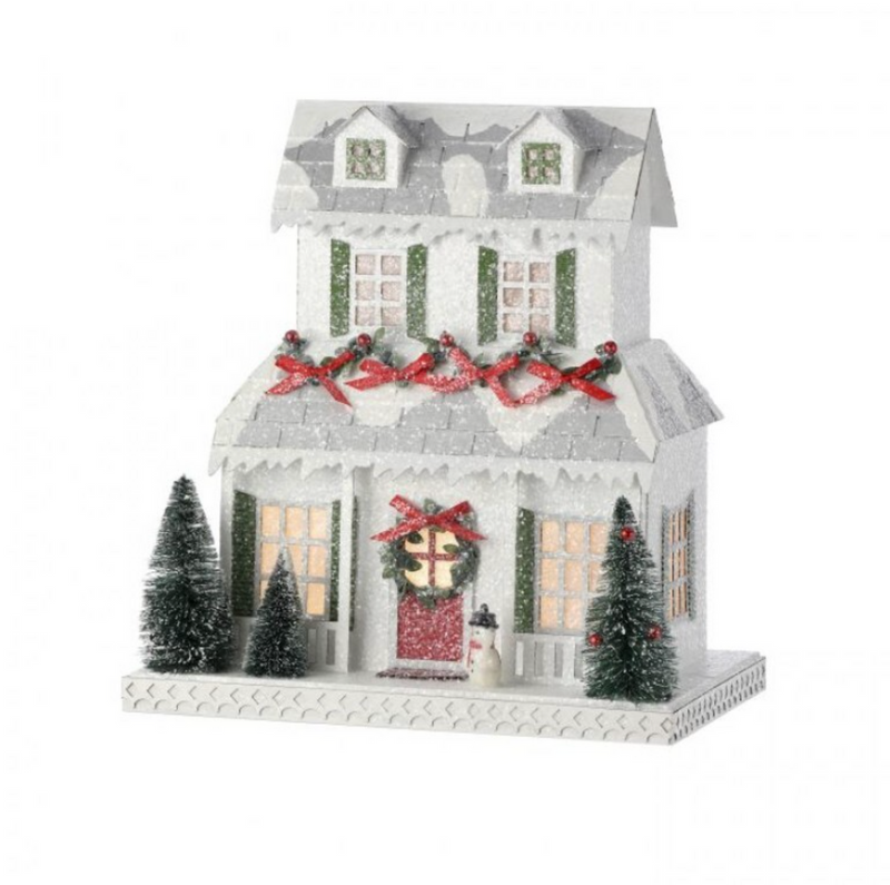 Farmhouse Christmas Village House