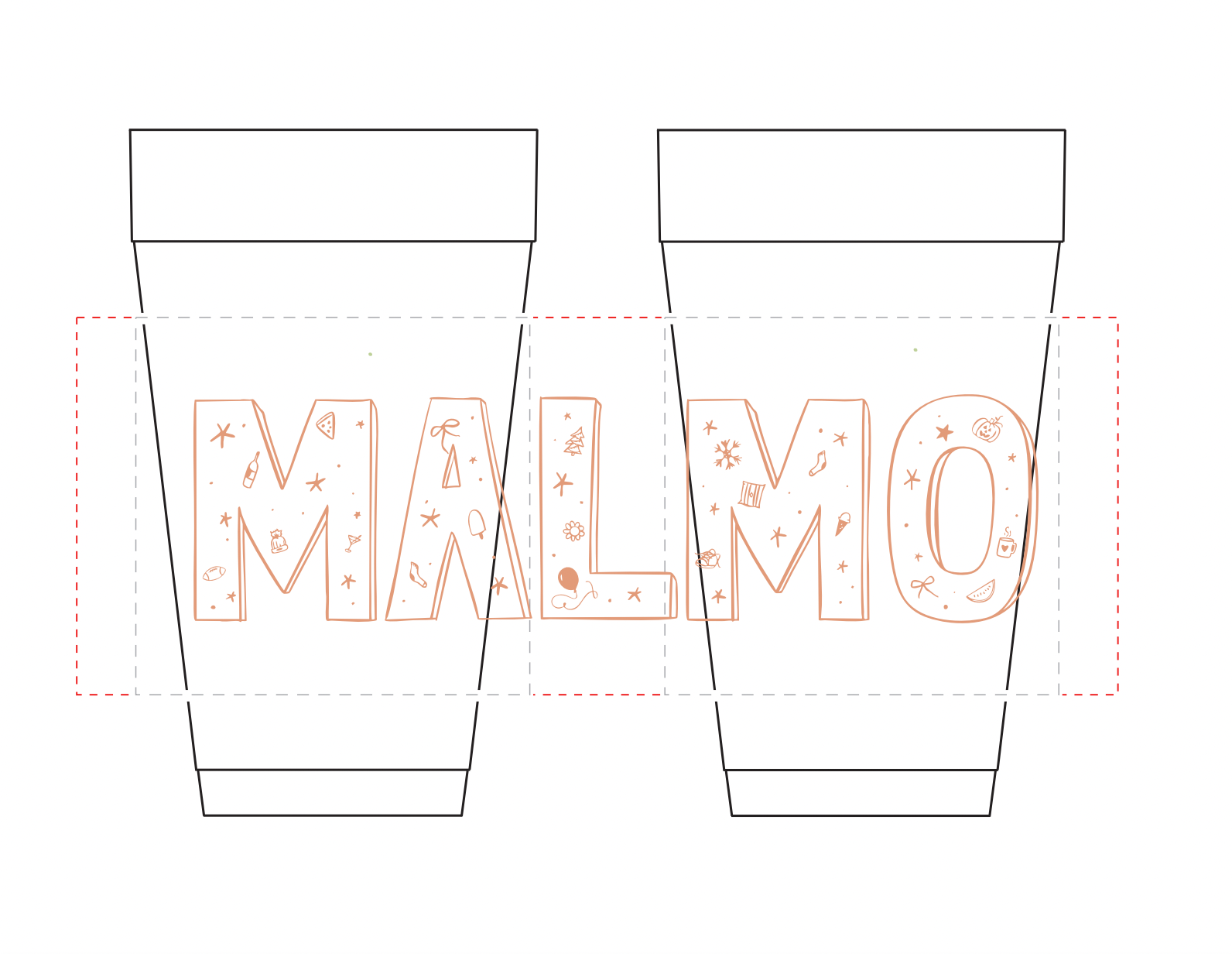 Snow Day Cups