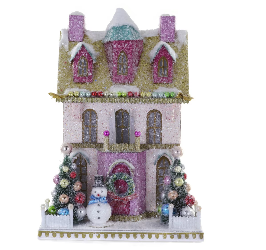 Sugarplum Snowman Christmas Glitter House