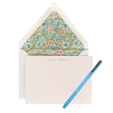 Flora Blue Stationery Set