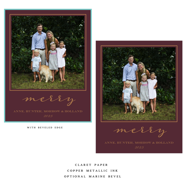 Selene Small Luxe Holiday Card