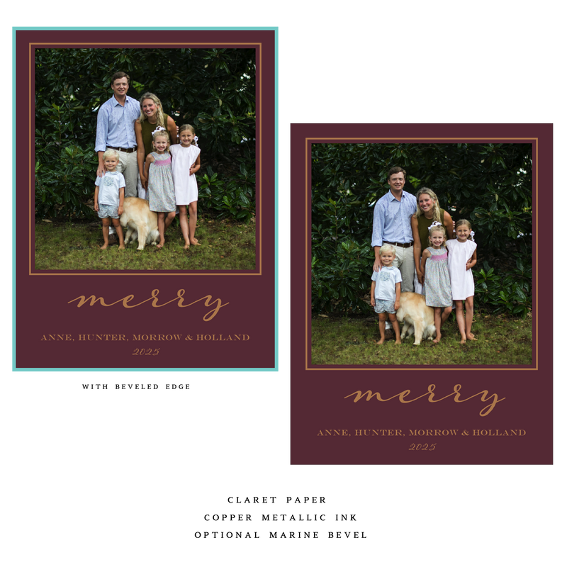 Selene Small Luxe Holiday Card