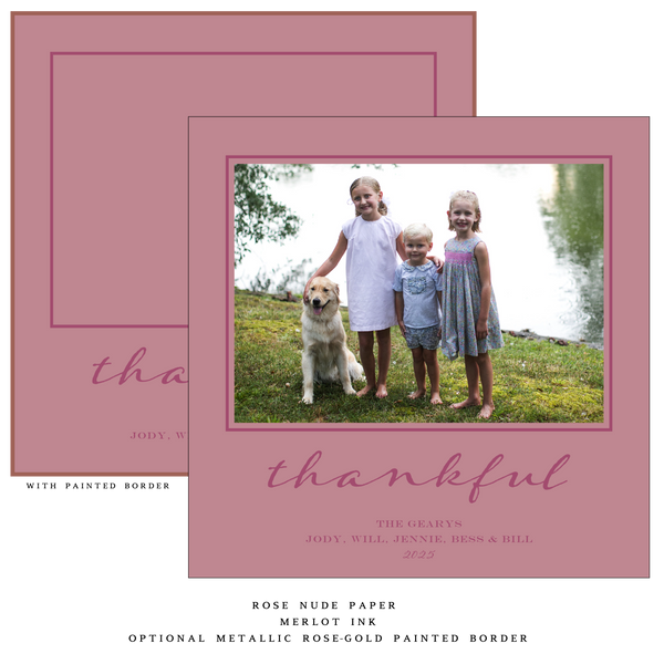 Selene Large Square Luxe Holiday Card