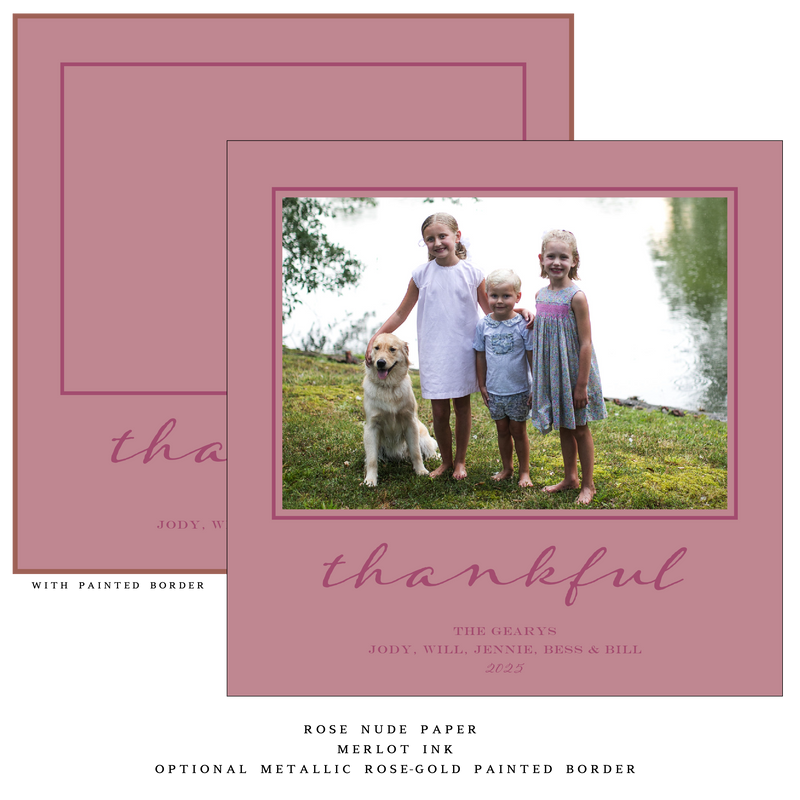 Selene Large Square Luxe Holiday Card