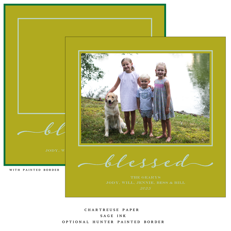 Selene Large Square Luxe Holiday Card