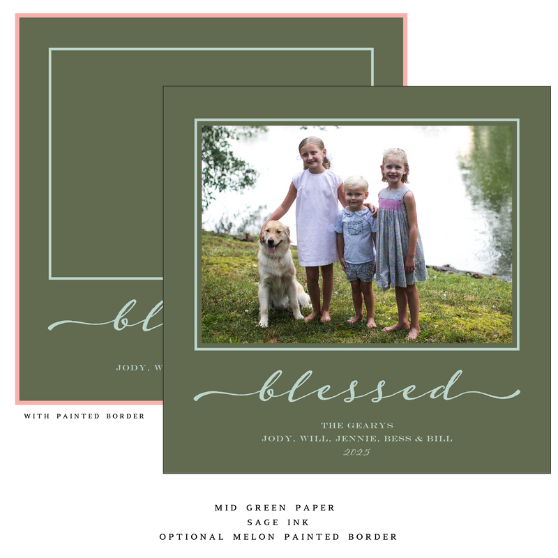 Selene Large Square Luxe Holiday Card