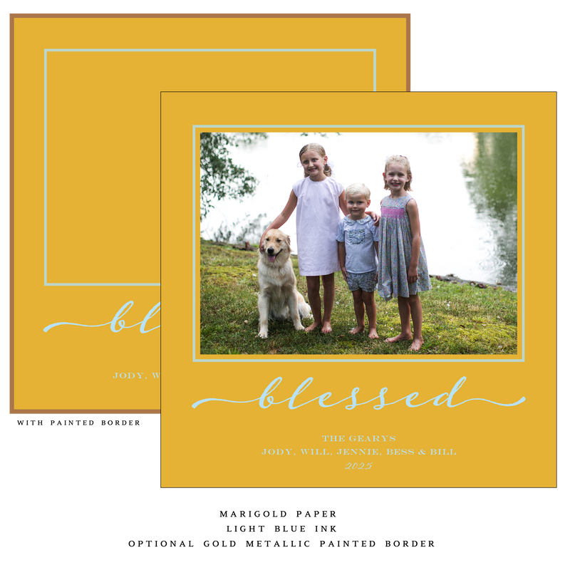 Selene Large Square Luxe Holiday Card