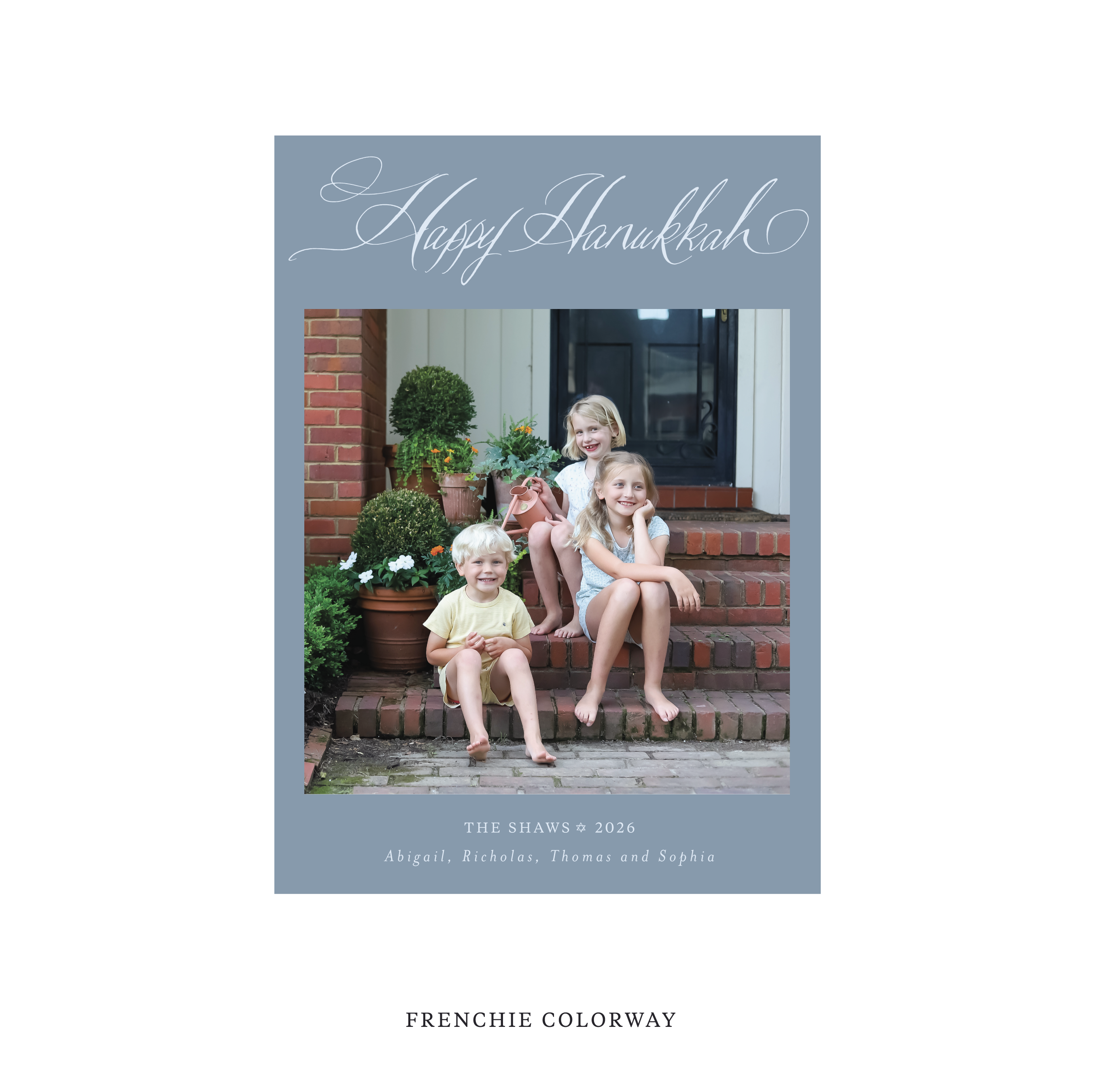 Shaw Classic Flat Print Holiday Card, Medium