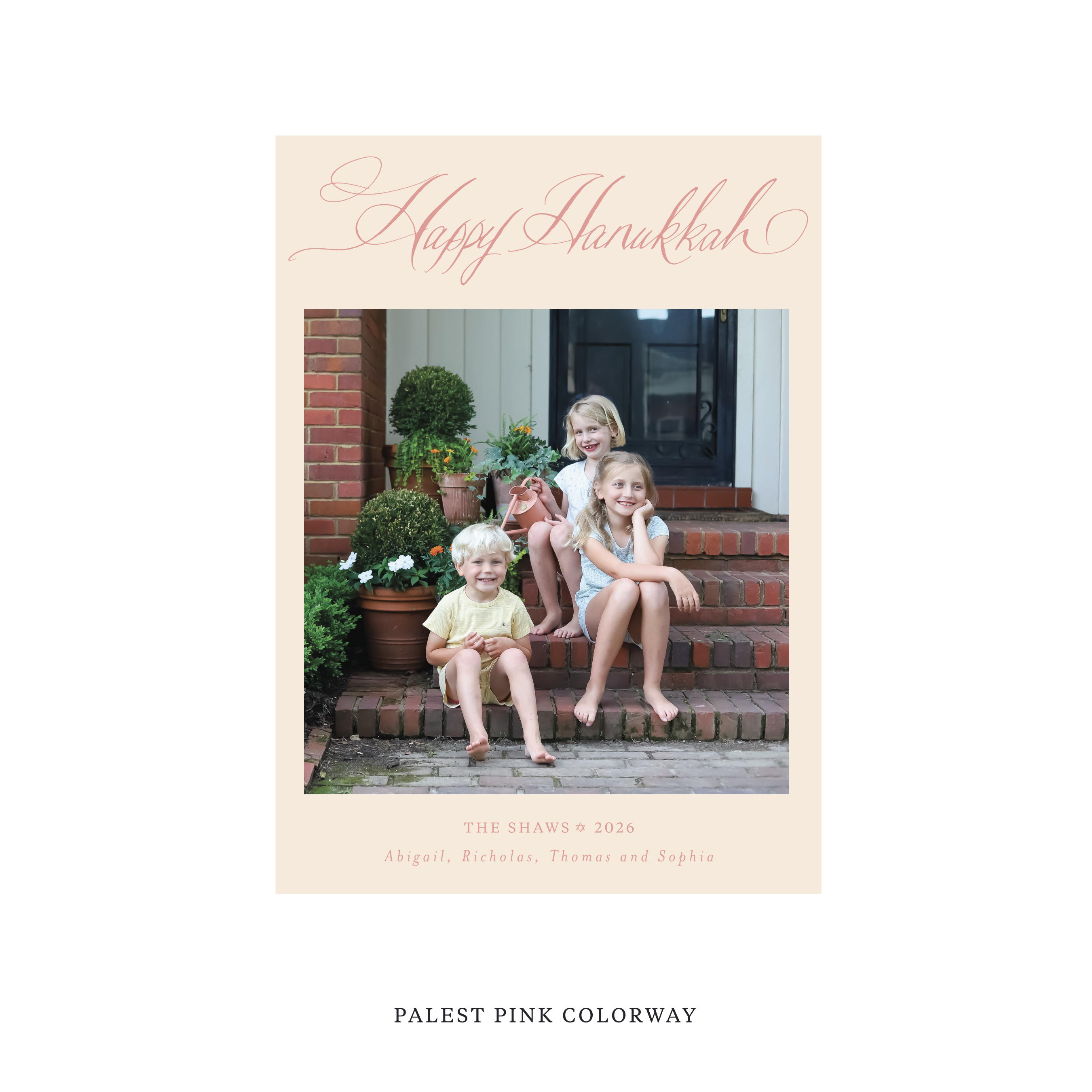 Shaw Classic Flat Print Holiday Card, Medium