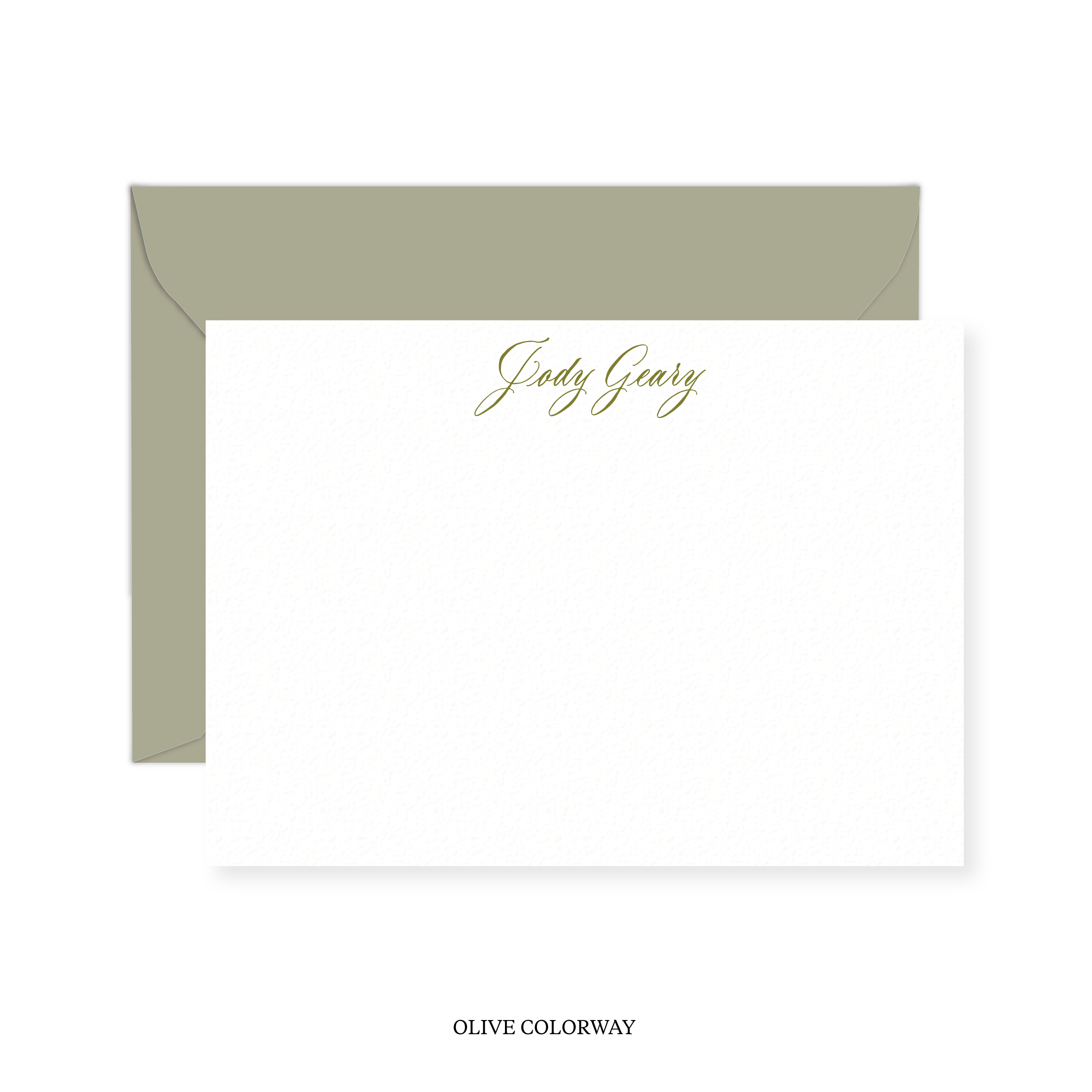 Sienna Calligraphy Classic Printed Note