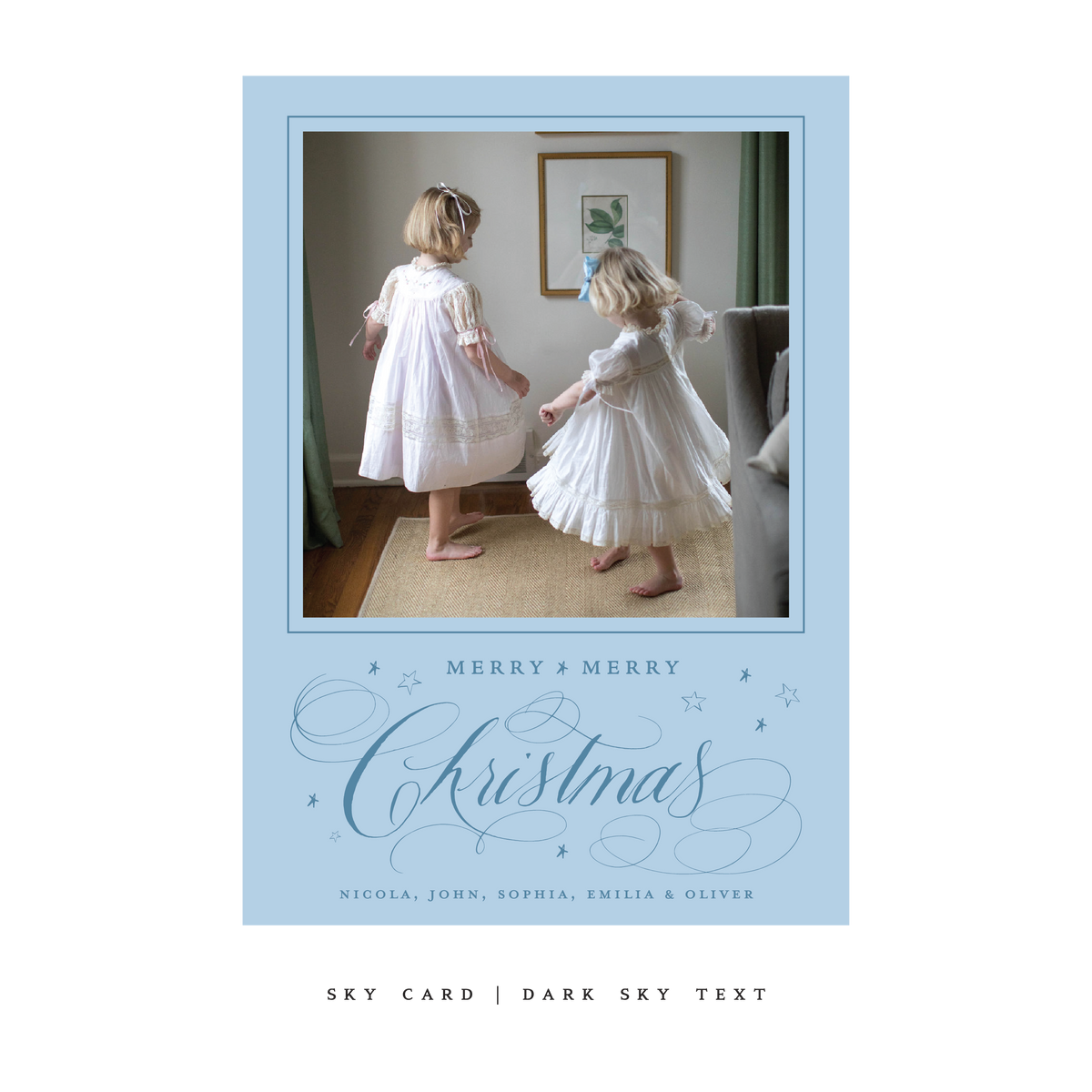 Stanbury Classic Flat Print Holiday Card, Large (Archive)