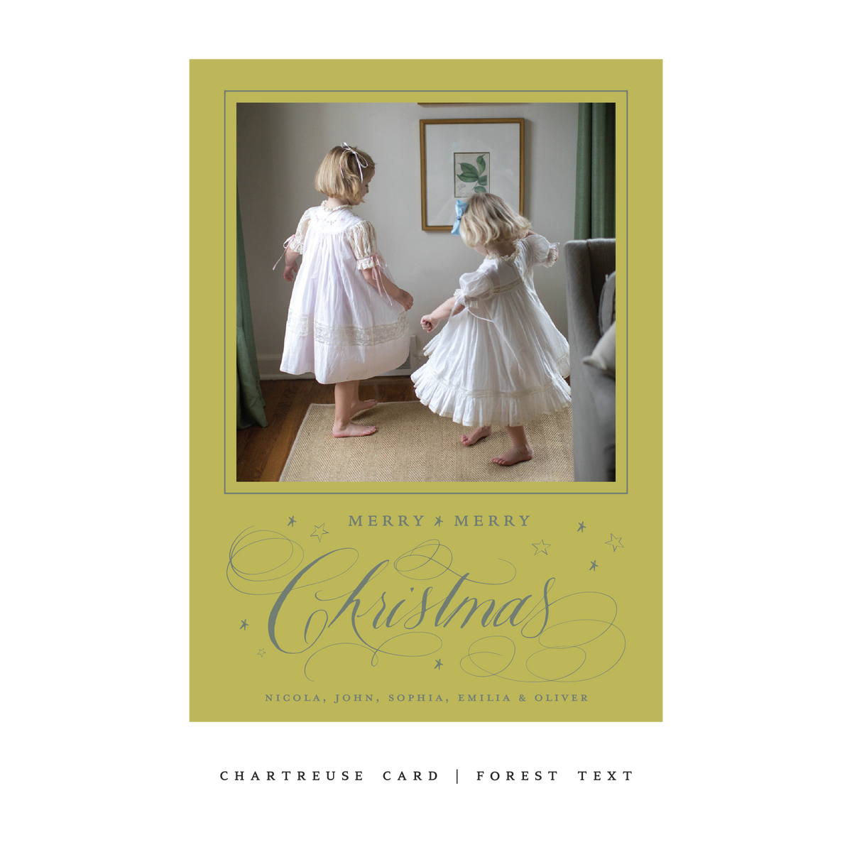 Stanbury Classic Flat Print Holiday Card, Large (Archive)