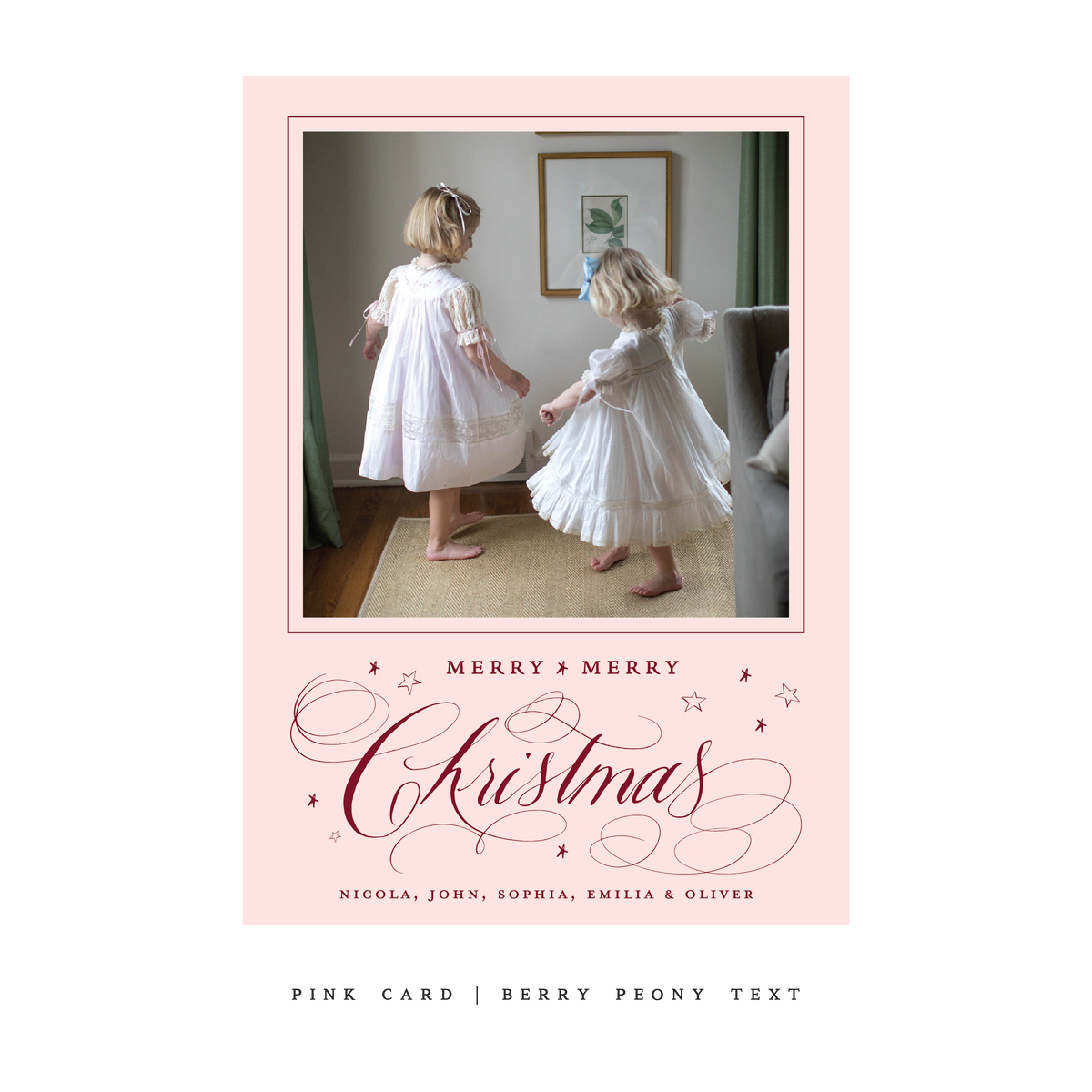 Stanbury Classic Flat Print Holiday Card, Large (Archive)