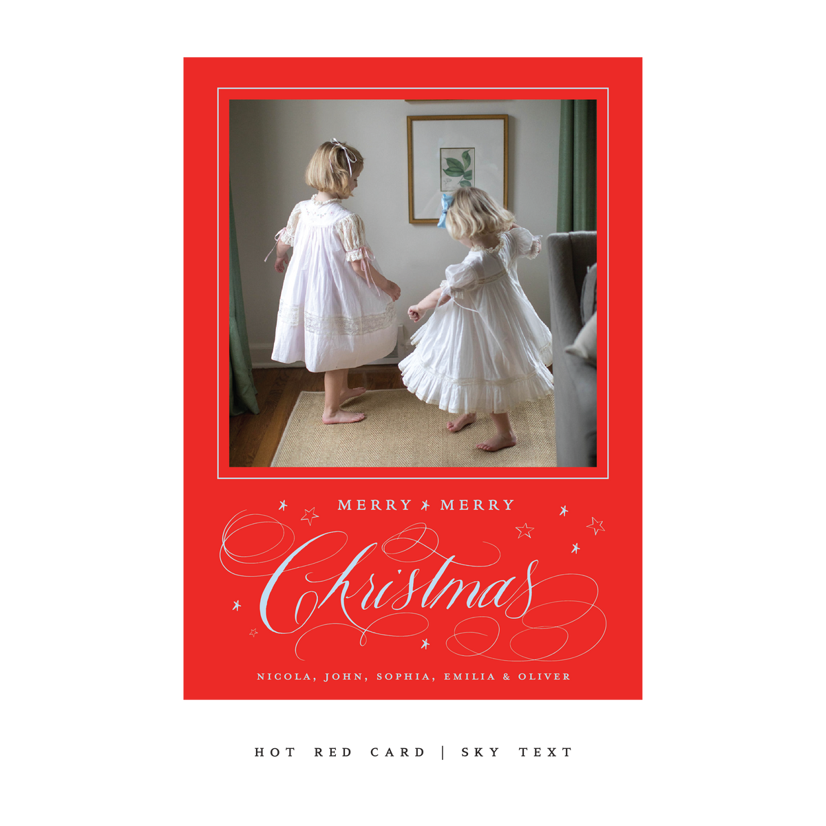 Stanbury Classic Flat Print Holiday Card, Large (Archive)