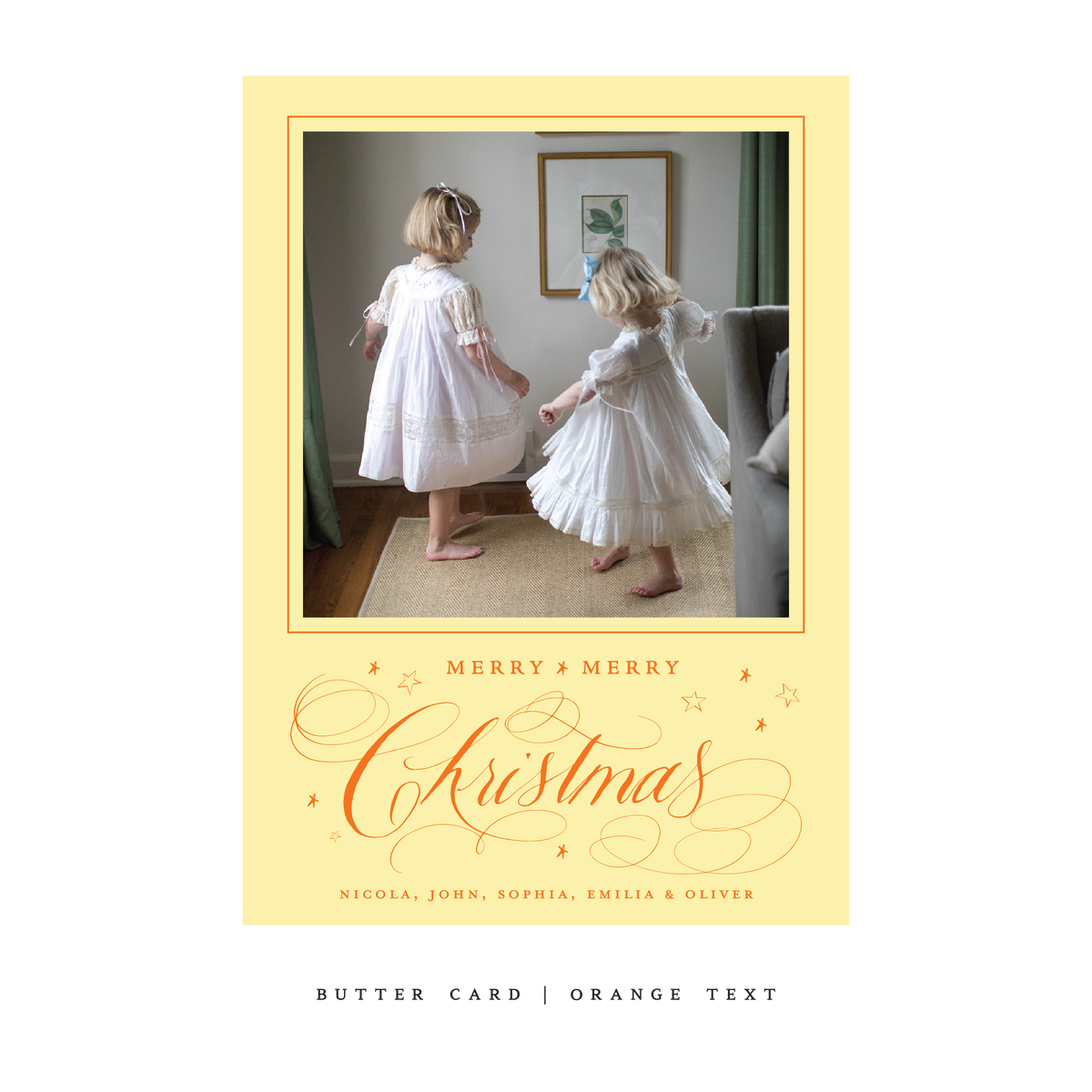 Stanbury Classic Flat Print Holiday Card, Large (Archive)