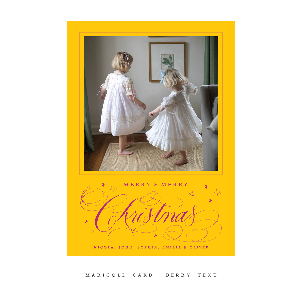 Stanbury Classic Flat Print Holiday Card, Large (Archive)