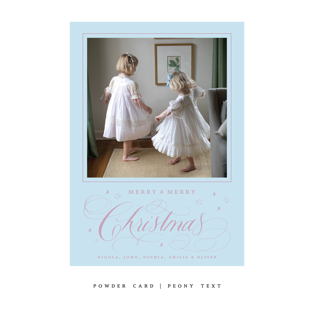 Stanbury Classic Flat Print Holiday Card, Large (Archive)