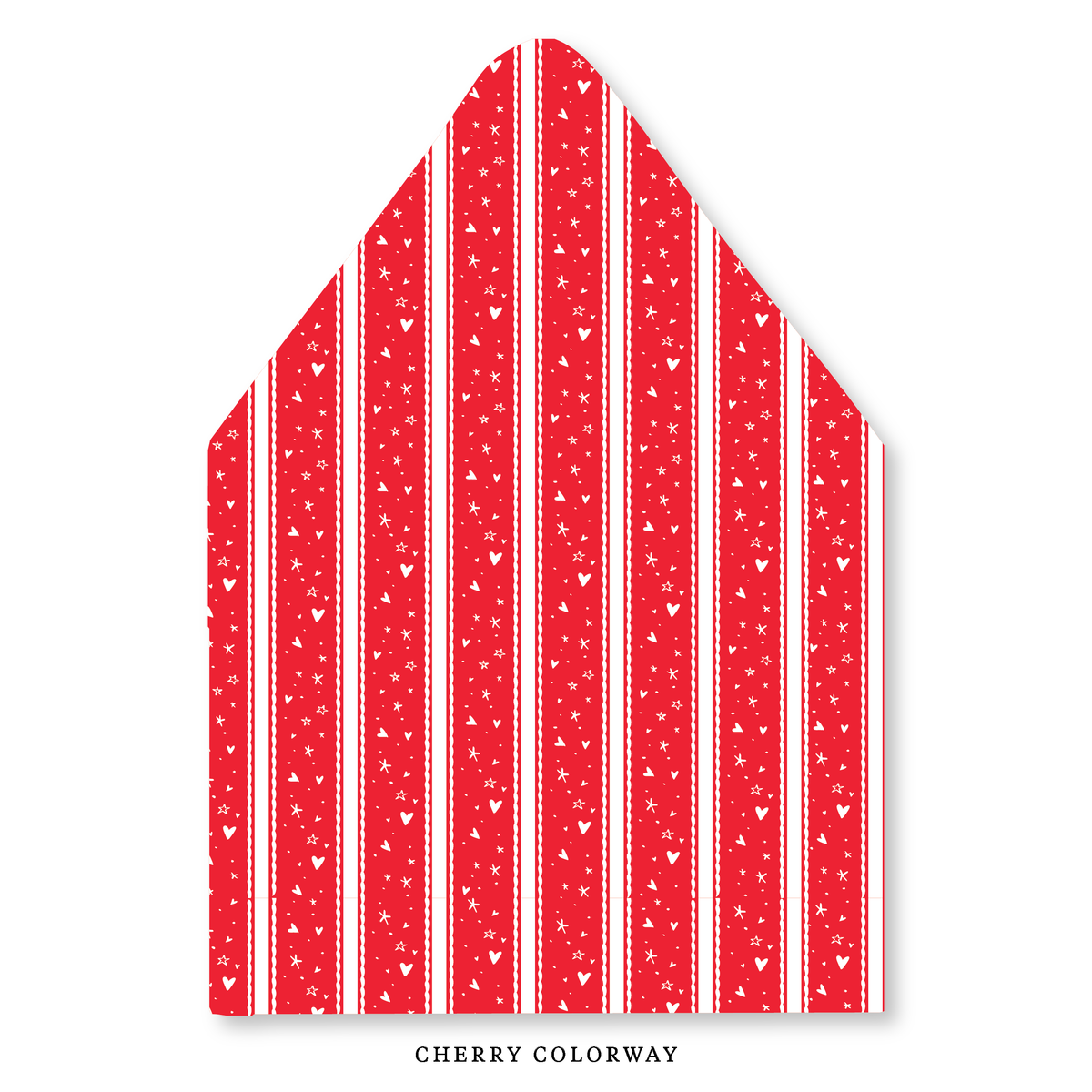 Stars & Hearts Stripe Envelope Liner