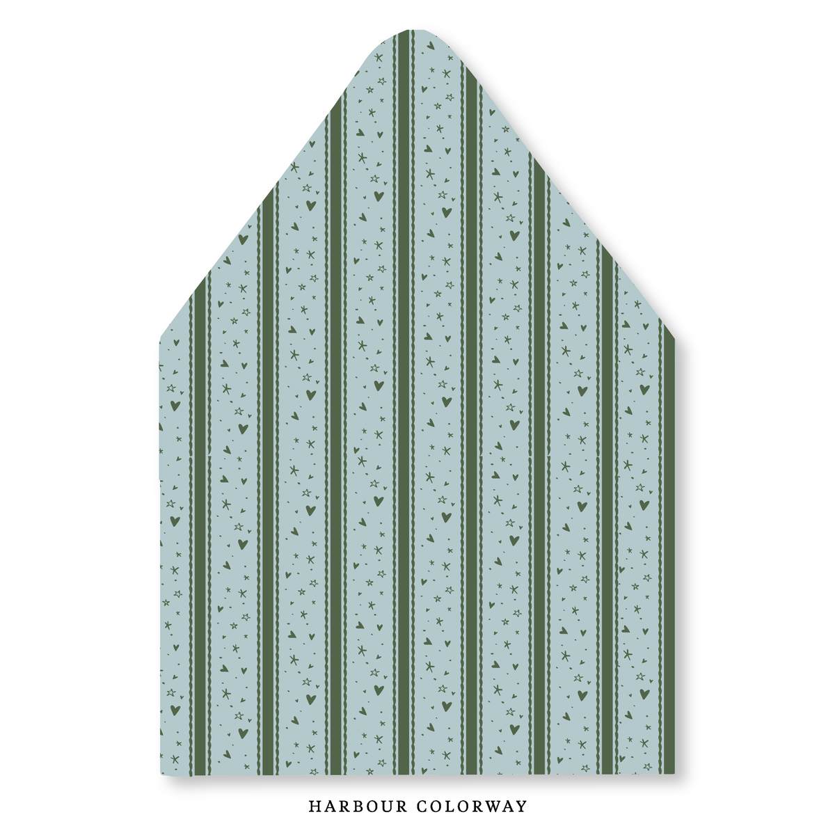 Stars & Hearts Stripe Envelope Liner