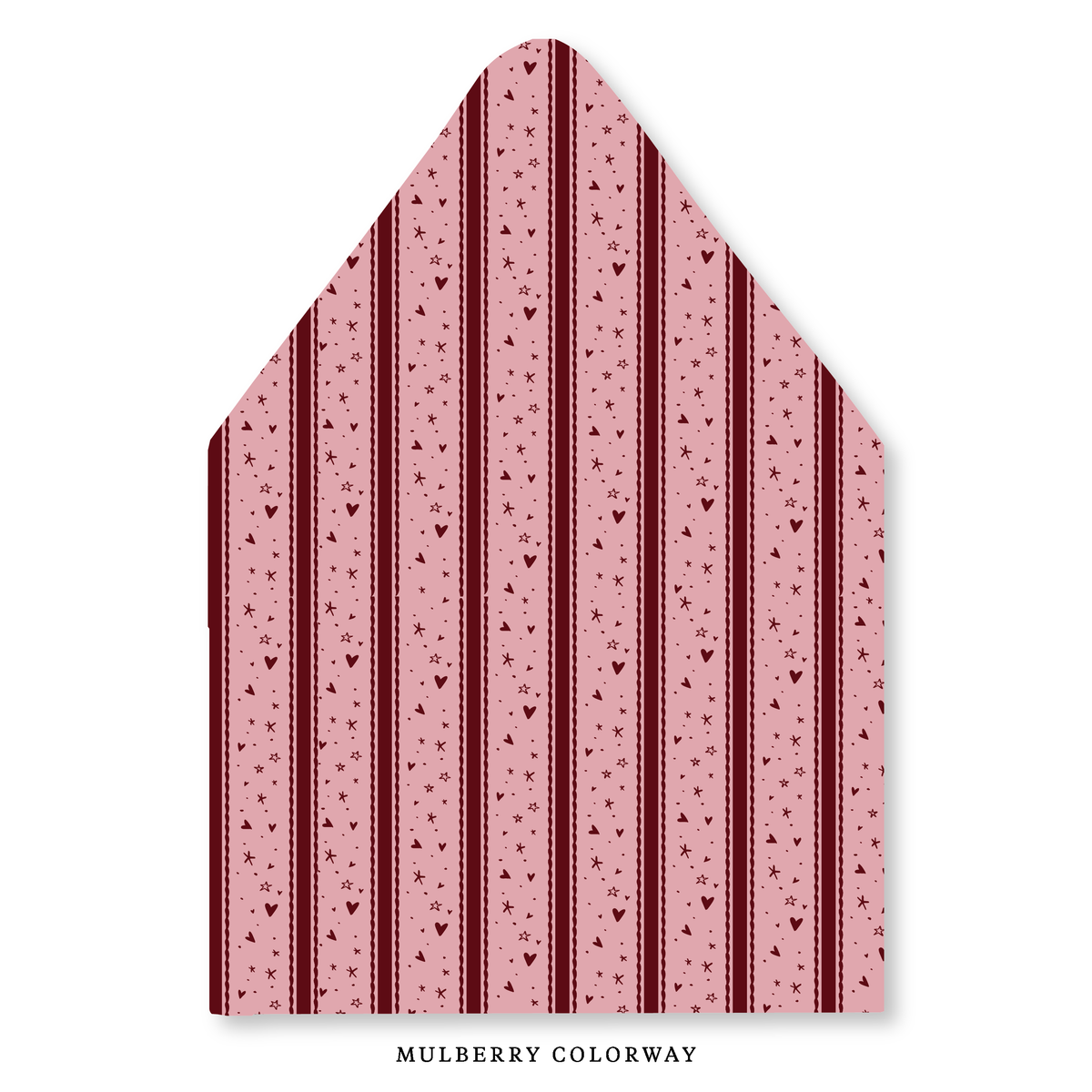 Stars & Hearts Stripe Envelope Liner
