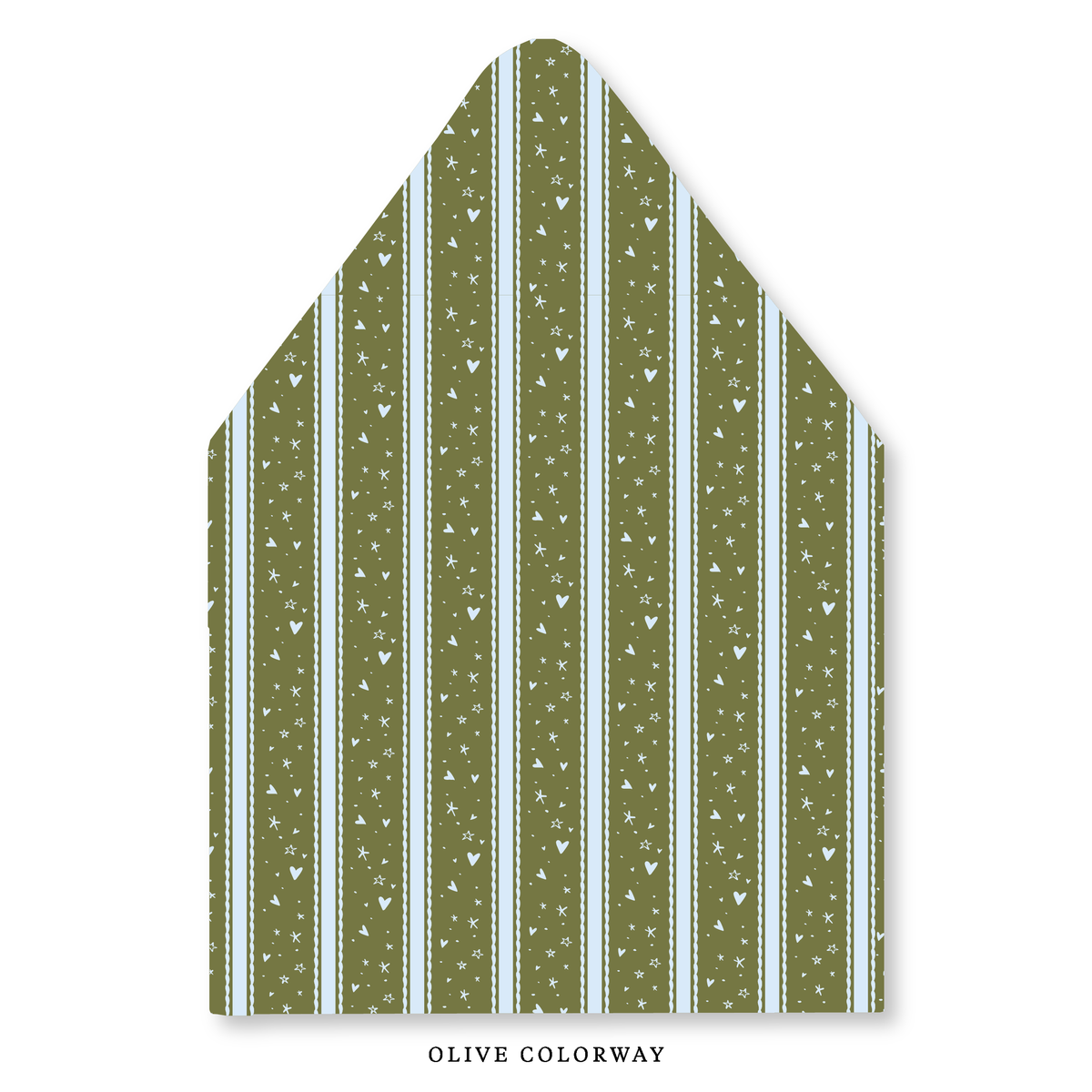 Stars & Hearts Stripe Envelope Liner