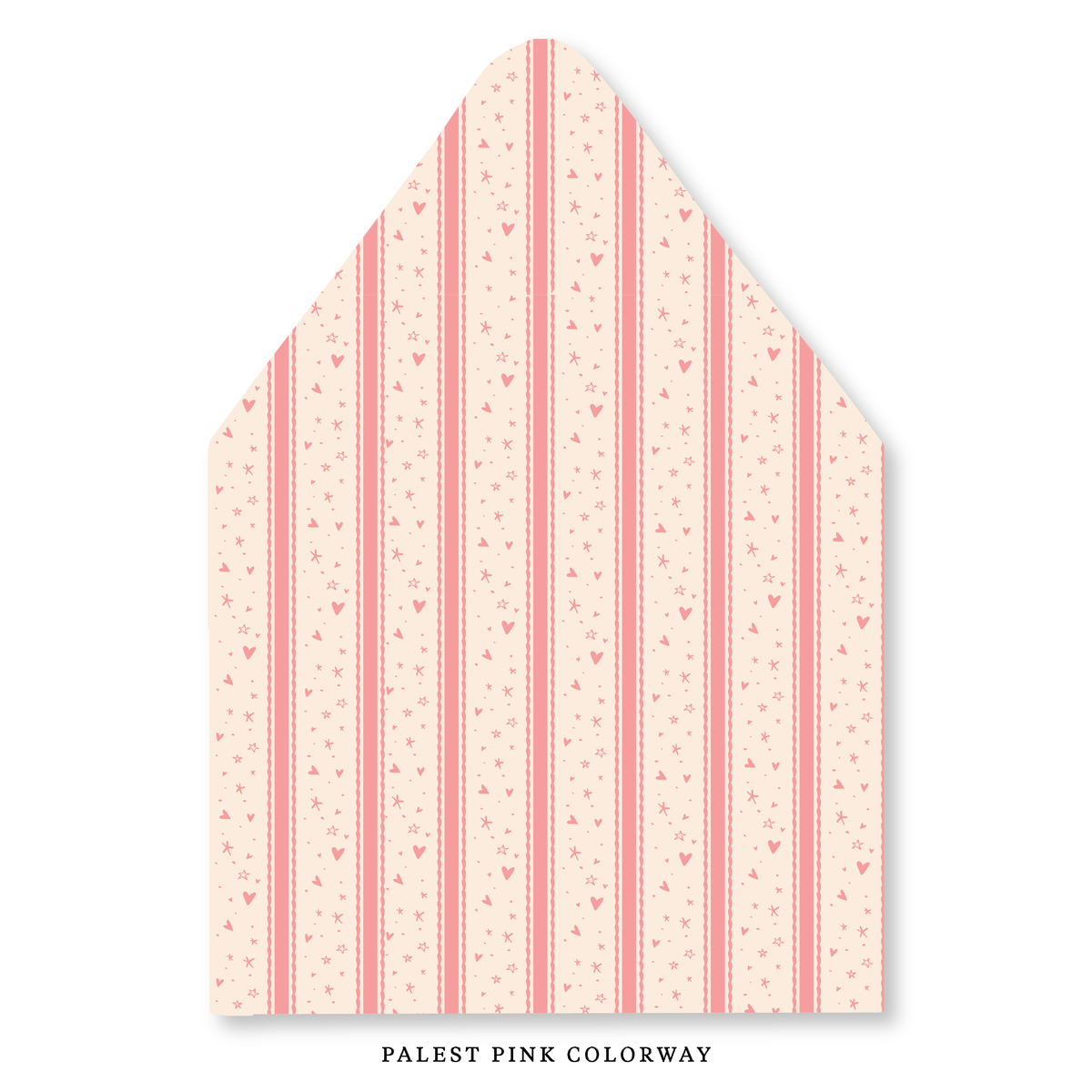 Stars & Hearts Stripe Envelope Liner